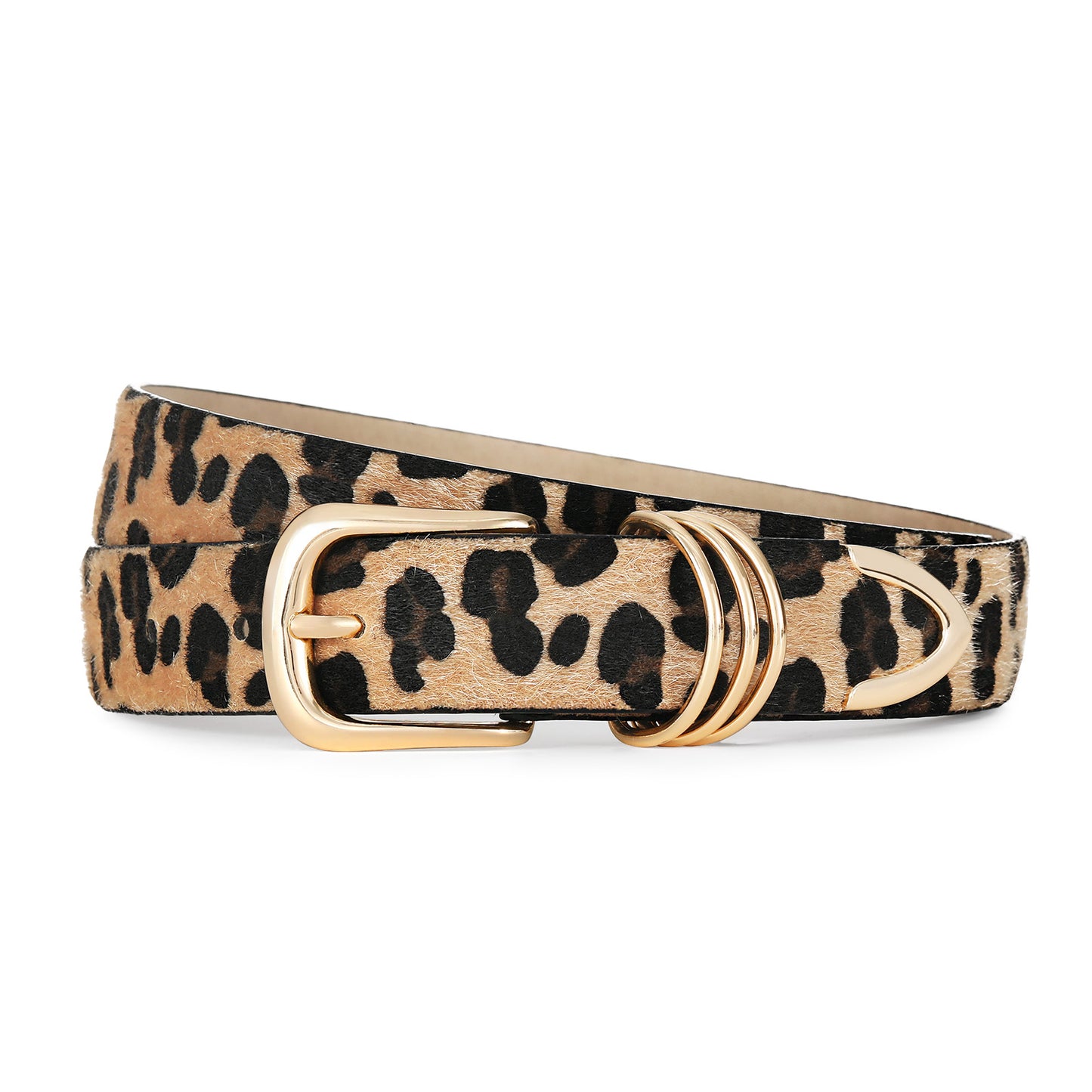 AI DEEBLUE Leopard Belts for Women Belts for Jeans Dresses Womens Belt Fashion Leather Belt