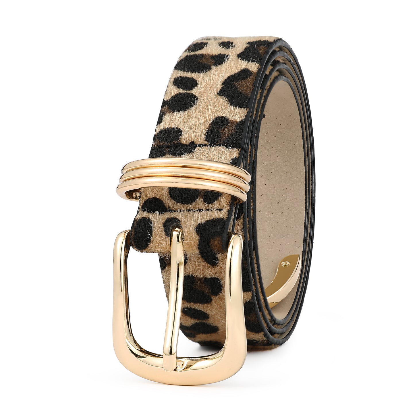 AI DEEBLUE Leopard Belts for Women Belts for Jeans Dresses Womens Belt Fashion Leather Belt