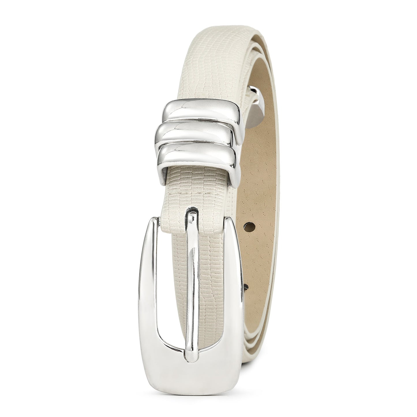 AI DEEBLUE White Belt Women Belts for Jeans Fashion Ladies Waist Belt Leather Belts for Women